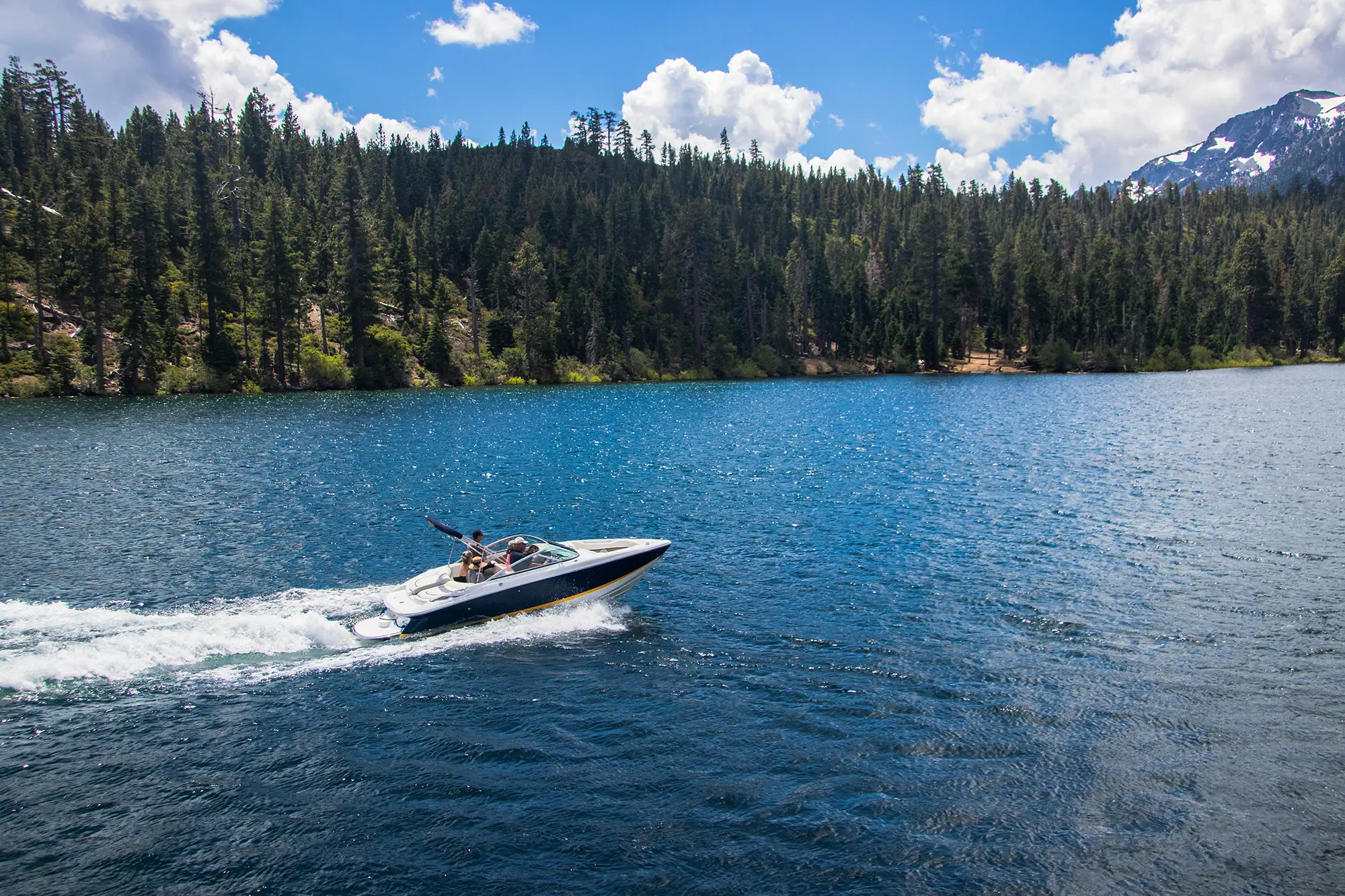 boat on lake tahoe